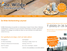 Tablet Screenshot of dewilde-sierbestrating.nl